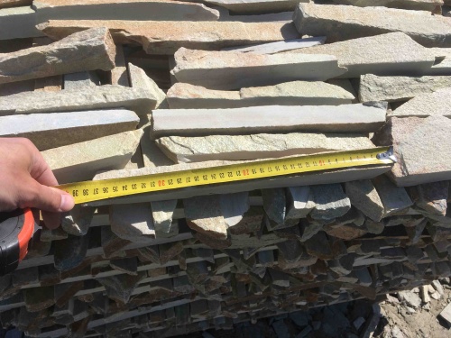 Горбушка златолит золотистый для облицовки купить в Куйбышеве