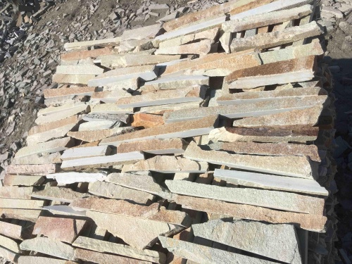 Горбушка златолит золотистый для облицовки купить в Куйбышеве