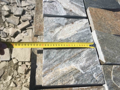 Плитка пилёная златолит Уральский для цоколя, отмостки купить в Куйбышеве